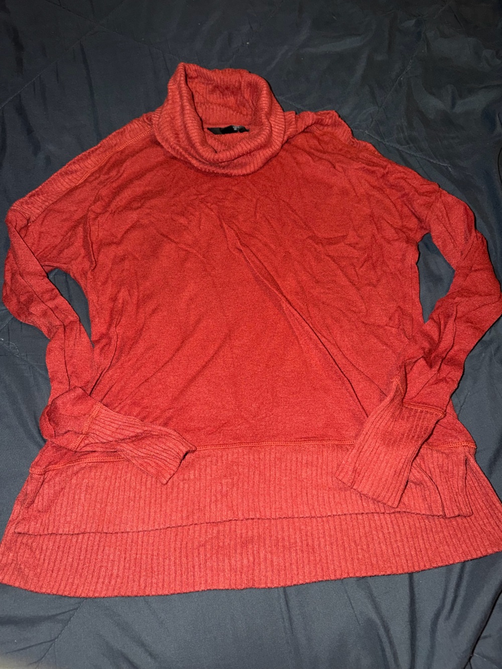 Simply Vera Vera Wang Red Cowl Neck Lightweight Sweater